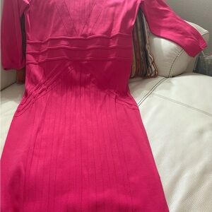 New York & Company Fuchsia Knit Dress